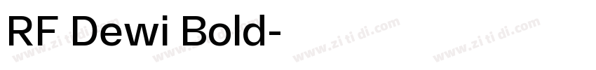 RF Dewi Bold字体转换 RF Dewi Bold字体转换